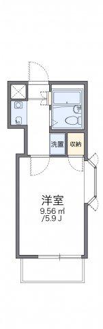レオパレス緑町第2(1K/2階)の間取り写真
