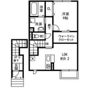 ルーチェ(1LDK/2階)の間取り写真