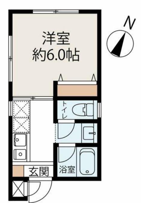 グランディール神保町(1K/4階)の間取り写真