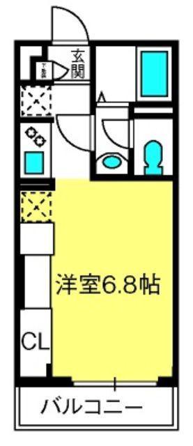 リブリ・大宮堀の内(1K/1階)の間取り写真