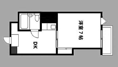 グランビルドアビコI(ワンルーム/2階)の間取り写真