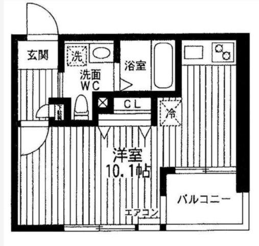 プライムステージオオシマ(ワンルーム/5階)の間取り写真