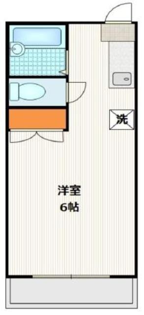 ハイムラムーネ(ワンルーム/1階)の間取り写真