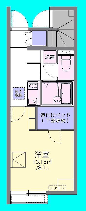 パストラル セゾン(1K/1階)の間取り写真