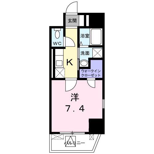 サン ガーデン(1K/2階)の間取り写真