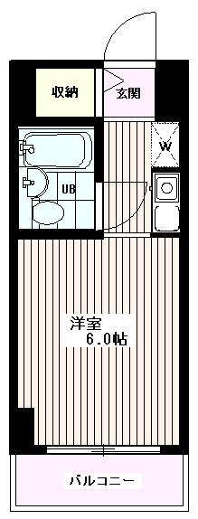 スカイコートエクセレント荻窪(ワンルーム/2階)の間取り写真