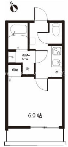 PREMIER NISHI FUNABSAHI(1K/2階)の間取り写真