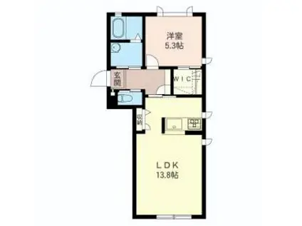 シャーメゾン ウィステリア榮(1LDK/2階)の間取り写真