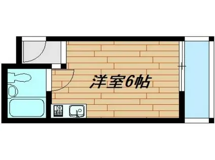 サンコート高安(ワンルーム/2階)の間取り写真