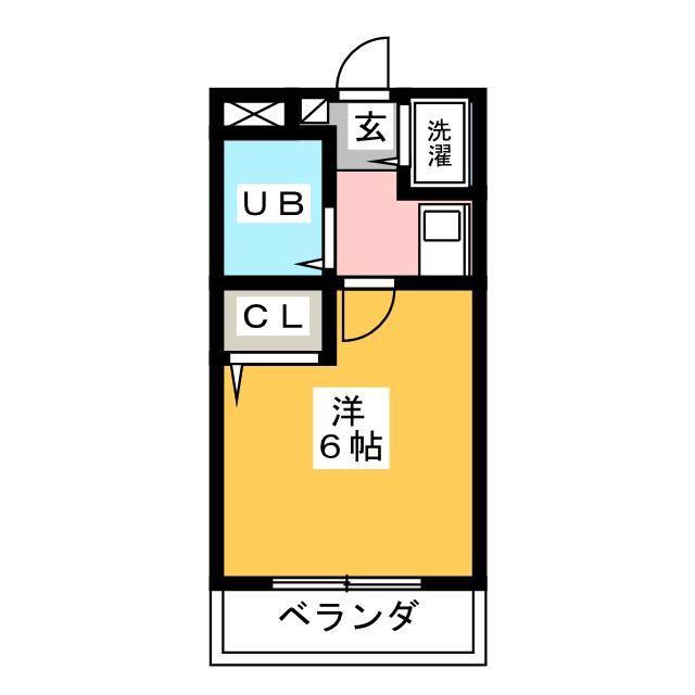 サンネコザネA59(1K/2階)の間取り写真