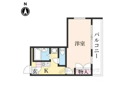 レオパレスHIRATAPARTⅡ(1K/2階)の間取り写真