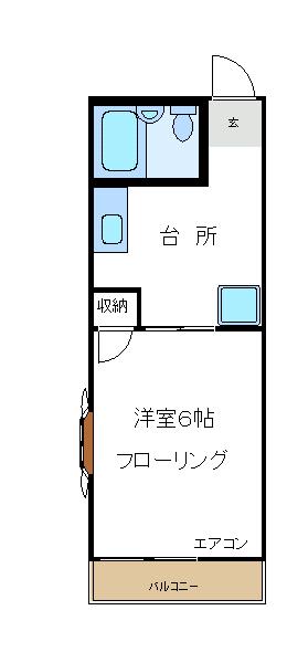 アートプラザ(1K/2階)の間取り写真