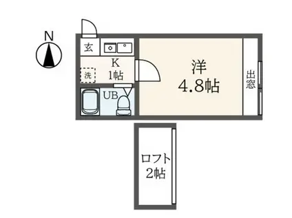 メゾン池田(ワンルーム/2階)の間取り写真