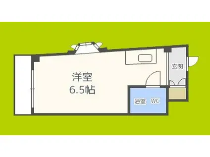 インペリアル住吉大社(ワンルーム/4階)の間取り写真