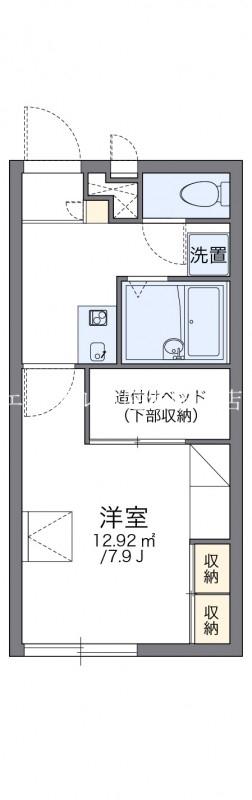 レオパレスAYUNA(1K/2階)の間取り写真