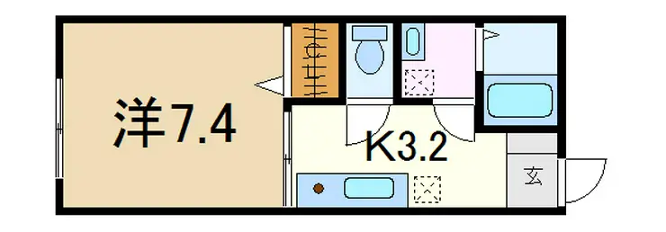 ラポールコヤマ 1階階 間取り