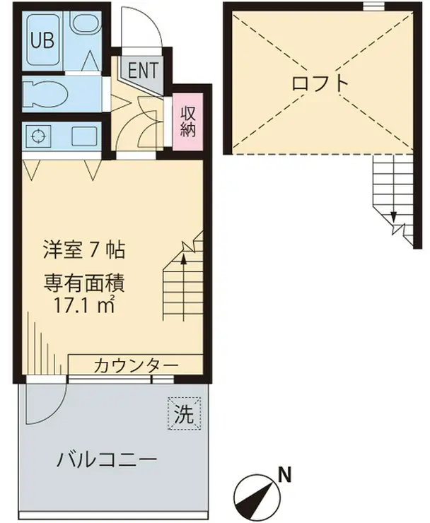 アティクス吉祥寺 2階階 間取り