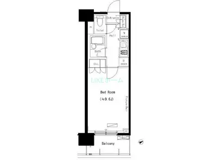 パークアクシス西船橋本郷町(1K/8階)の間取り写真