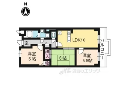 ラポート小林(3LDK/2階)の間取り写真