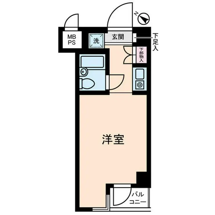 ペガサスマンション十条 3階階 間取り