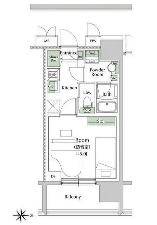 ラ・シード妙蓮寺 4階階 間取り