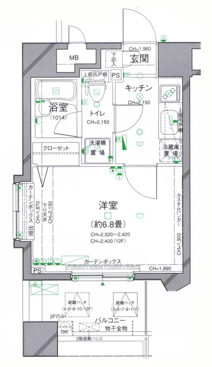パレステュディオ渋谷WEST 10階階 間取り