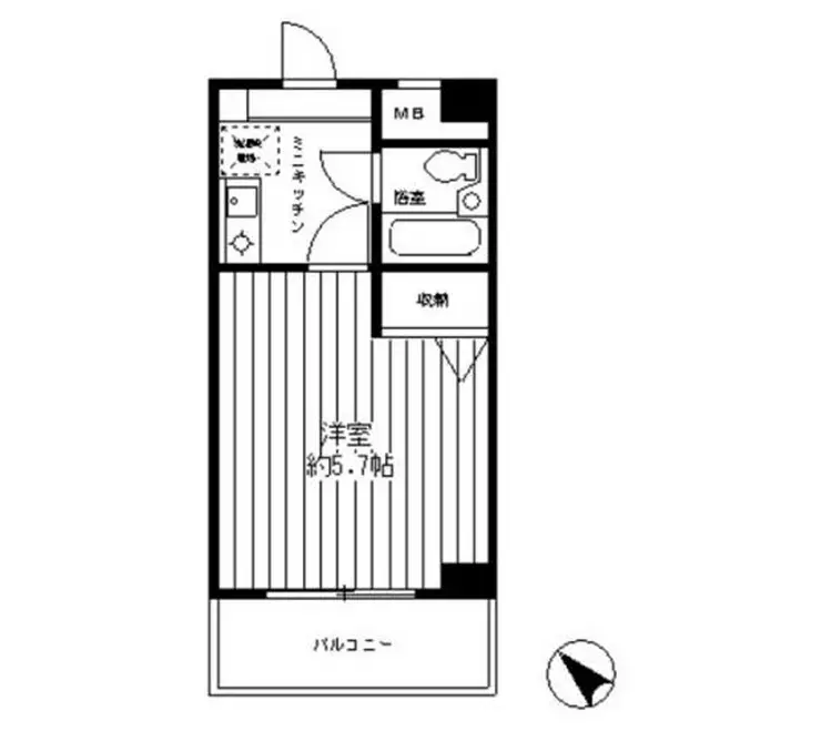 シャルム白楽 3階階 間取り