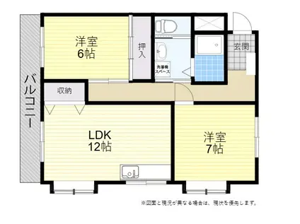 マキケンハイツ(2LDK/2階)の間取り写真