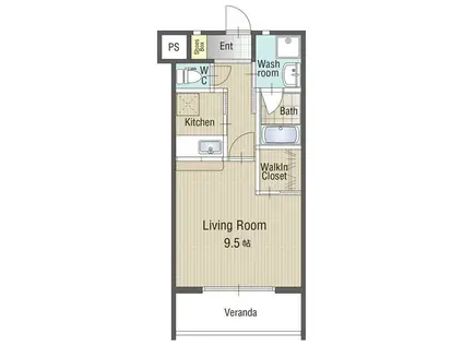 U・TOPIA79(1K/3階)の間取り写真