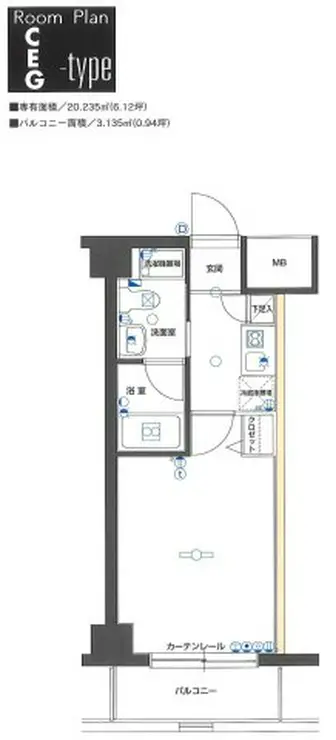 グリフィン横浜保土ヶ谷駅前 4階階 間取り