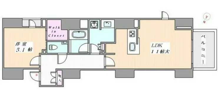 ブランズ麻布十番 10階階 間取り