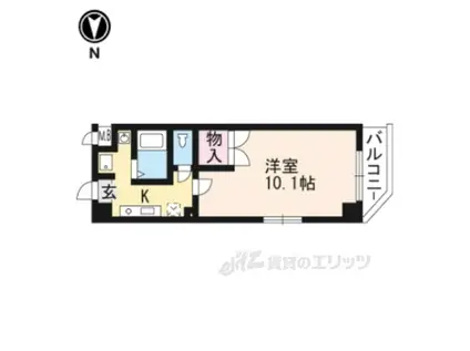 アートプラザ・ユー(1K/2階)の間取り写真