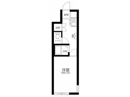 エクセルコート武蔵関(1K/1階)の間取り写真