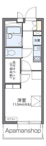 レオパレス七隈(1K/1階)の間取り写真