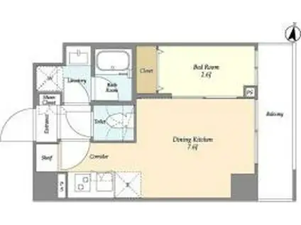 CREATIF日暮里(1DK/3階)の間取り写真