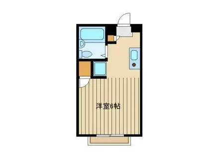 コートM&M(ワンルーム/2階)の間取り写真