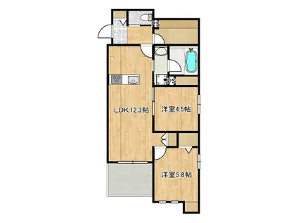 イースト SEDONAイーストセドナ(2SLDK/2階)の間取り写真