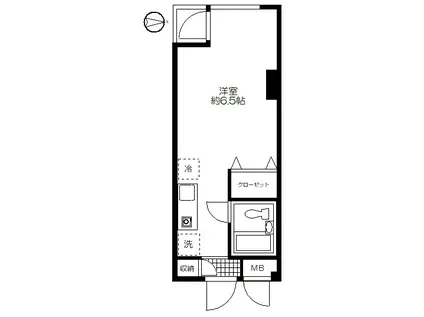 シティライブ武蔵小金井(ワンルーム/3階)の間取り写真