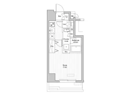 レジデンス北大塚(1K/7階)の間取り写真
