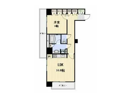 ジョイスコート(1LDK/14階)の間取り写真