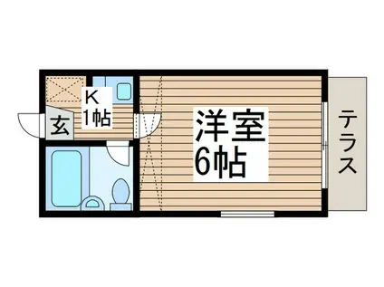 アネックス秋津(1K/1階)の間取り写真