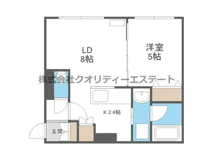 ガレット(1LDK/3階)の間取り写真