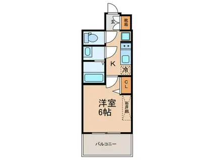 プレサンス十条凛華(1K/5階)の間取り写真