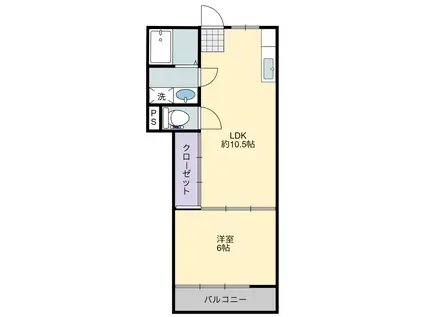 加藤第2ビル(1LDK/2階)の間取り写真