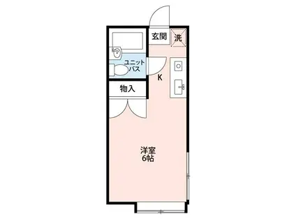 キャピタル東和II(ワンルーム/2階)の間取り写真