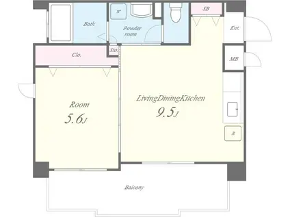 KOKO47(1LDK/3階)の間取り写真