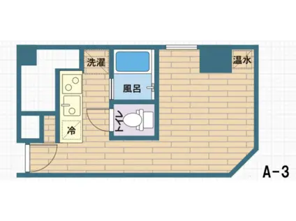 アマニカス(1K/3階)の間取り写真