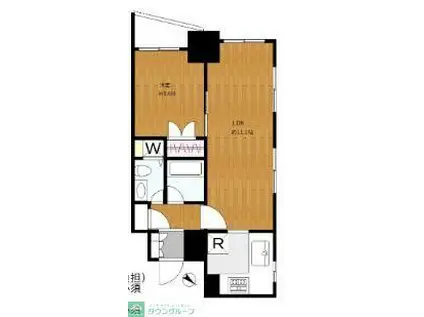 グランドメゾン根津(1LDK/9階)の間取り写真