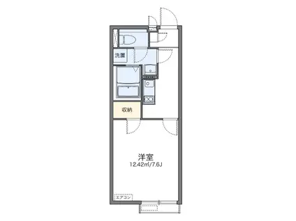 ヨシノヤ(1K/2階)の間取り写真