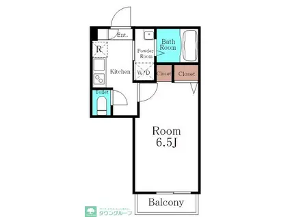 プレシャス蕨(1K/1階)の間取り写真